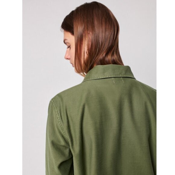 💕FAHERTY💕 Savannah Cotton Overshirt Jacket~ Fatigue Green XS NWT - Picture 5 of 16